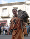 desfile, cetrería en fiesta de la historia de ribadavia