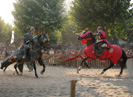 torneo medieval  en vivo en el campo de la feria, en la fiesta de la historia de ribadavia