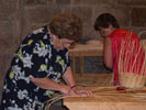 taller de cestería en el  local de la magdalena de ribadavia