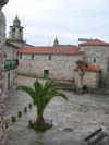 Vista plaza Buján con fondo Iglesia Magdalena