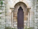 puerta lateral derecha iglesia de santiago de ribadavia