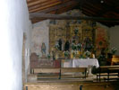 interior de la capilla de san gines de francelos de ribadavia