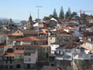 vista aerea del museo etnologico de ribadavia  desde el campanario de san francisco